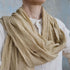 Scarf made of woven fabric, scarves made of natural fabrics