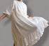 Boiled Cotton Ruffle Summer Dress/Beach Dress/Slim Dress for Evening Beach Walk