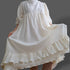 Boiled Cotton Ruffle Summer Dress/Beach Dress/Slim Dress for Evening Beach Walk