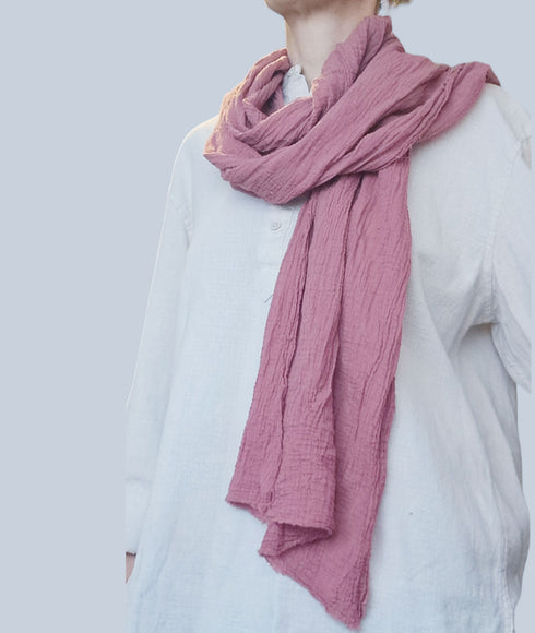 Esarfe din tesaturi naturale. Esarfe/Fulare din pânză topită de bumbac