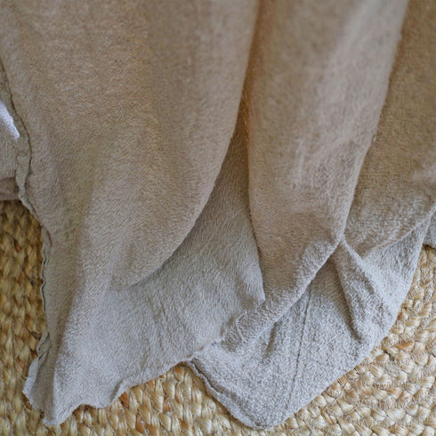 Draperie Rustică din Cânepă și Bumbac