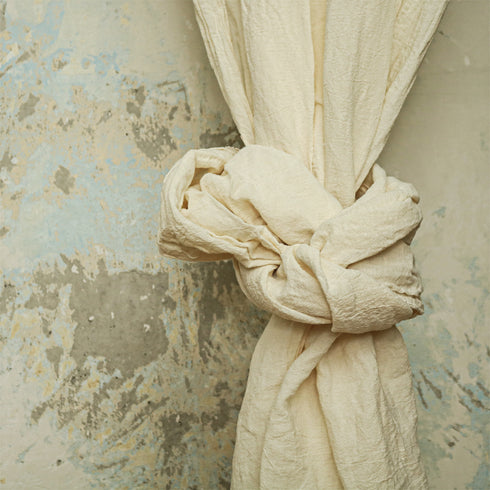 Perdele semi-transparente din pânza creponata amestec de cânepă și bumbac