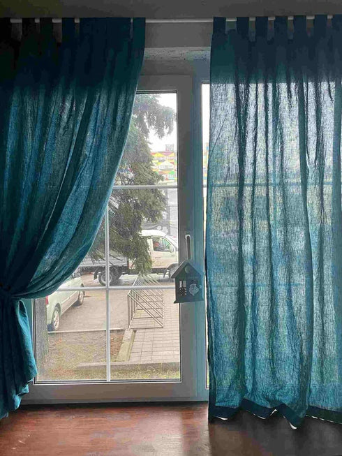 Draperies from IN. Draperies made of natural fabrics.