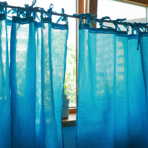 Perdele semi-transparente si extra-large din pânza creponata amestec de cânepă și bumbac