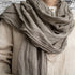 Scarf made of woven fabric, scarves made of natural fabrics