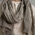 Scarf made of woven fabric, scarves made of natural fabrics