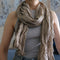Scarf made of woven fabric, scarves made of natural fabrics