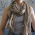 Scarf made of woven fabric, scarves made of natural fabrics
