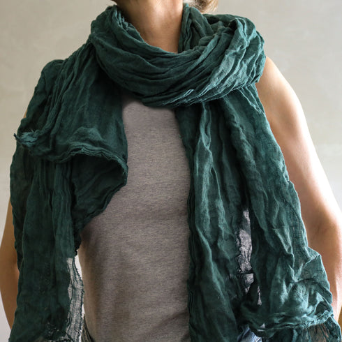 Esarfa din tesaturi naturale, esarfa din in subtire si moale