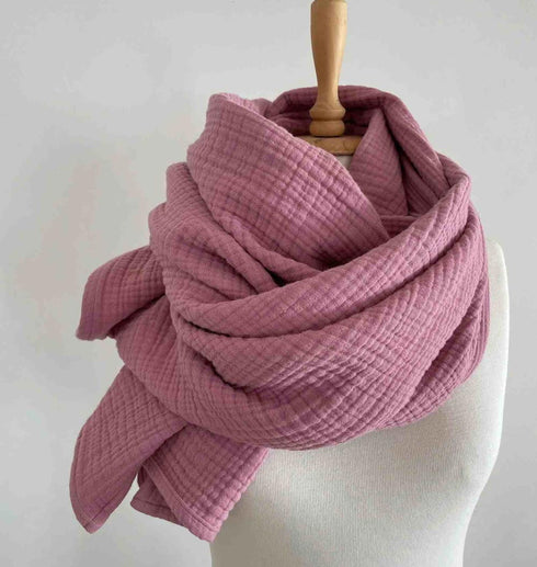 Fular din muselină moale de bumbac- accesoriul eleganței