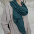 Scarf made of natural fabrics, scarf made of thin, soft leather