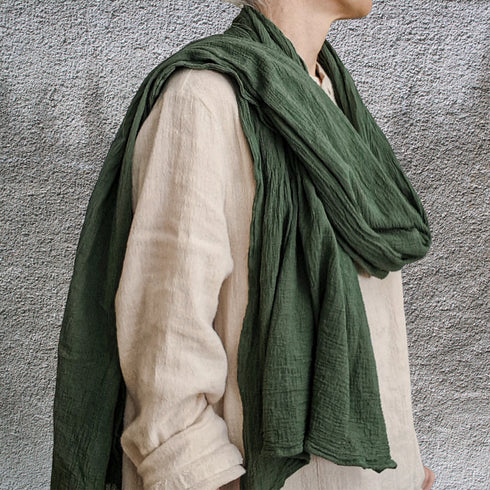 Esarfe din tesaturi naturale. Esarfe/Fulare din pânză topită de bumbac