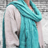 Scarf made of natural fabrics, scarf made of thin, soft leather