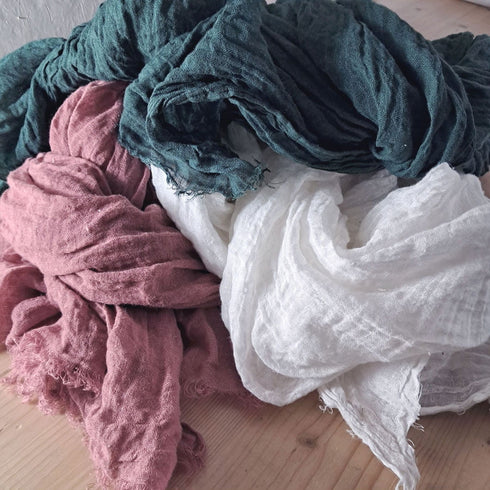 Esarfa din tesaturi naturale, esarfa din in subtire si moale