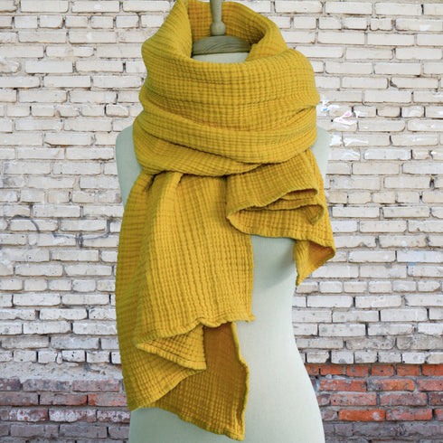 Fular din muselină moale de bumbac- accesoriul eleganței