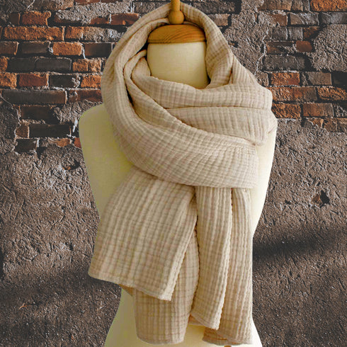 Fular din muselină moale de bumbac- accesoriul eleganței