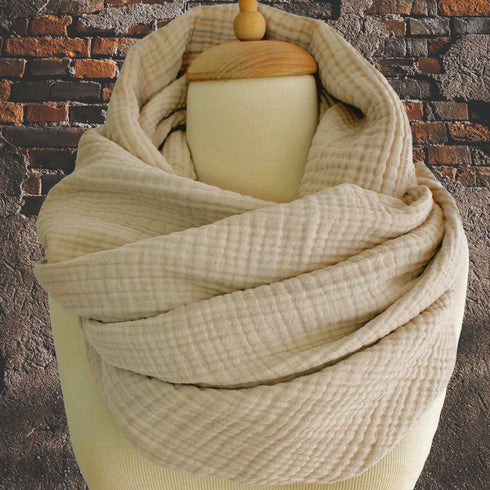 Fular din muselină moale de bumbac- accesoriul eleganței