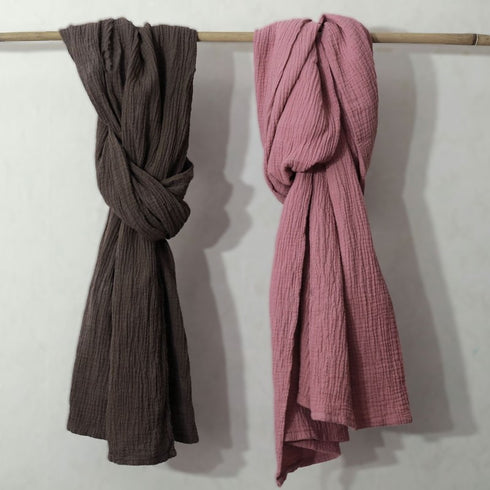 Esarfa din muselina spumoasa din bumbac