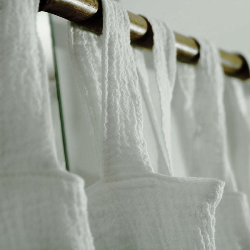 Perdea semi-transparentă din bumbac fiert / Perdele personalizate