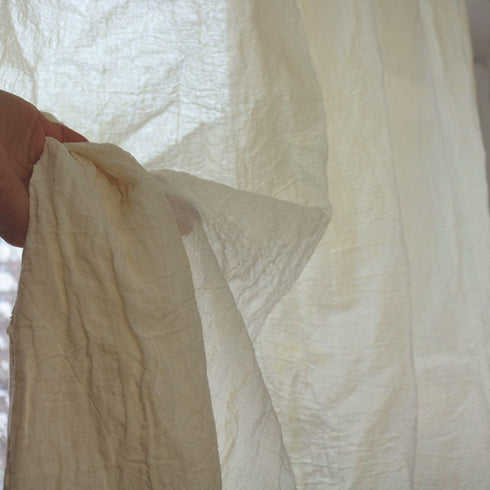 Perdele semi-transparente din pânza creponata amestec de cânepă și bumbac