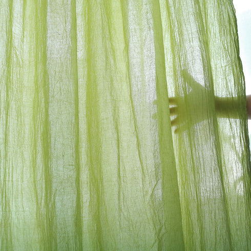 Perdea semi-transparentă din bumbac fiert / Perdele personalizate