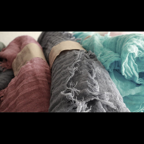 Esarfa boho din bumbac fiert