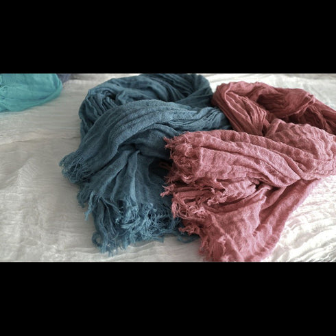 Esarfa boho din bumbac fiert