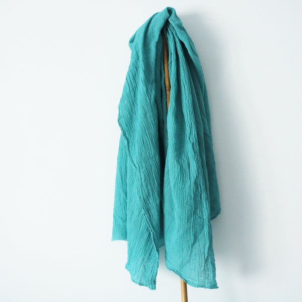 Eșarfă din pânză topita de bumbac. Esarfe din tesaturi naturale.
