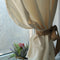 Draperii semi-transparente din bumbac fiert, naturale si unice