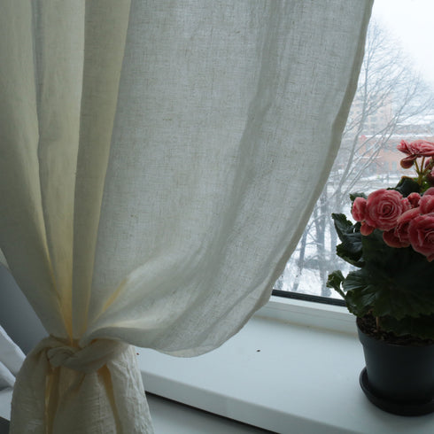 Draperies from IN. Draperies made of natural fabrics.