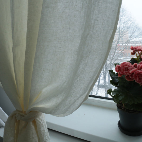 Draperii din IN semi-opace. Draperii din tesaturi naturale.