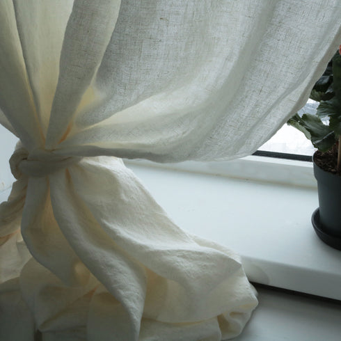 Draperies from IN. Draperies made of natural fabrics.