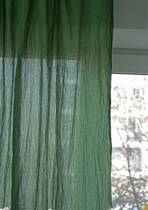 Perdea semi-transparentă din bumbac fiert / Perdele personalizate