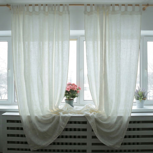 Draperies from IN. Draperies made of natural fabrics.