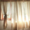 Draperii semi-transparente din bumbac fiert, naturale si unice