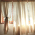 Draperii semi-transparente din bumbac fiert, naturale si unice