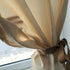 Draperii semi-transparente din bumbac fiert, naturale si unice