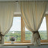 Draperii semi-transparente din bumbac fiert, naturale si unice
