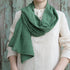 Esarfa din panza topita de bumbac, creponata si moale
