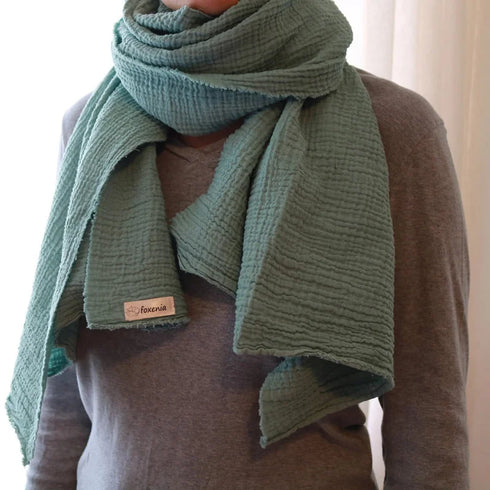 Esarfa din muselina spumoasa din bumbac