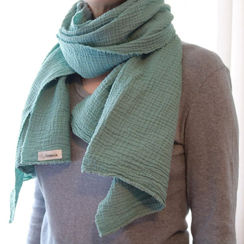 Esarfa din muselina spumoasa din bumbac