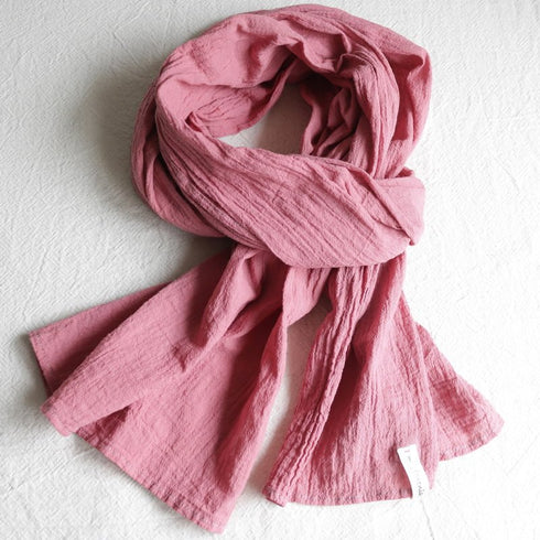 Esarfa din panza topita de bumbac, creponata si moale