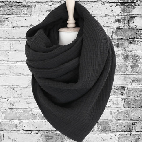 Fular din muselină moale de bumbac- accesoriul eleganței