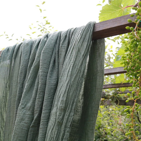 Perdea semi-transparentă din bumbac fiert / Perdele personalizate