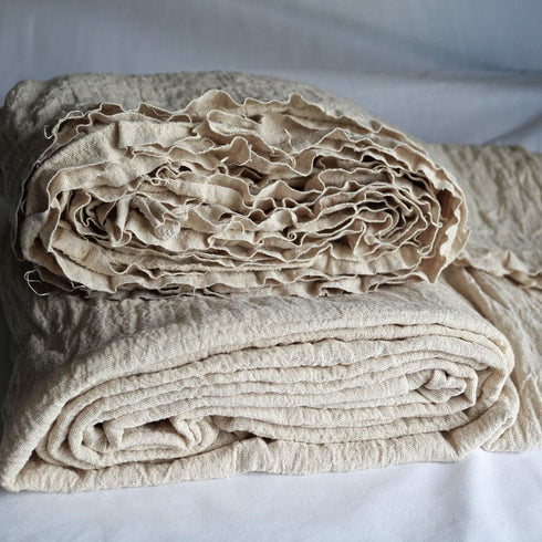 Draperii rustice din țesătură naturala din cânepa