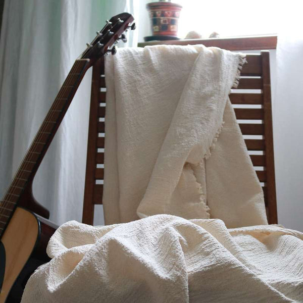 Patura din teasatura topita din bumbac cu aspect vintage