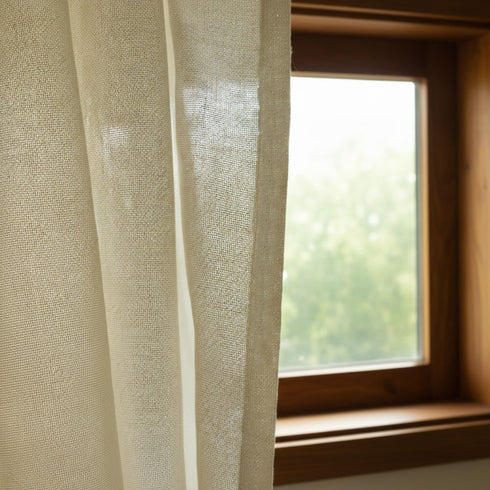Draperii semi-transparente din bumbac. Un văl de lumină și intimitate